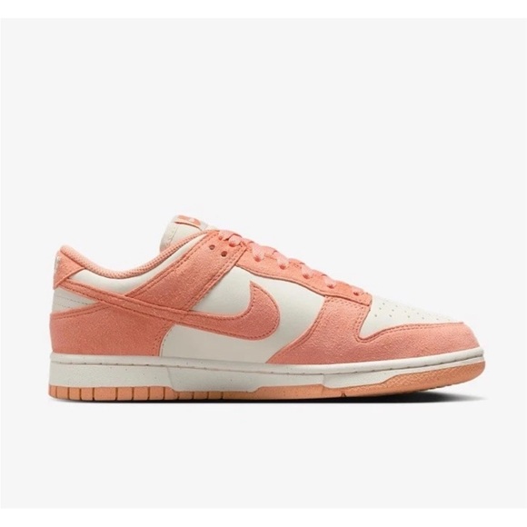 Nike Dunk Low Soft Pearl Pink-Apricot Agate-White Womens Sizes (HJ7673-003] - Picture 6 of 7